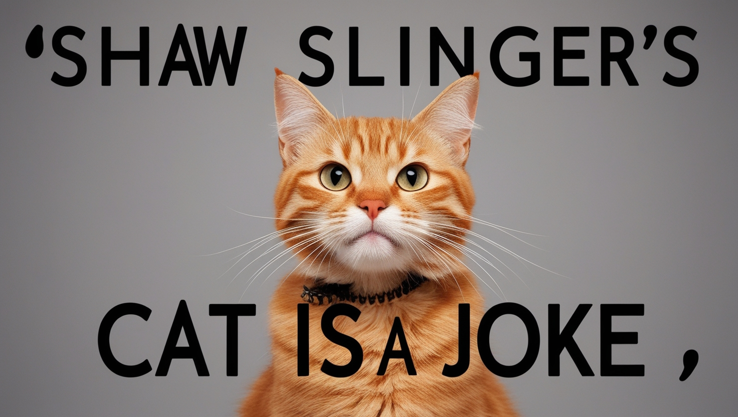 Shaw Slingers Cat is a Joke