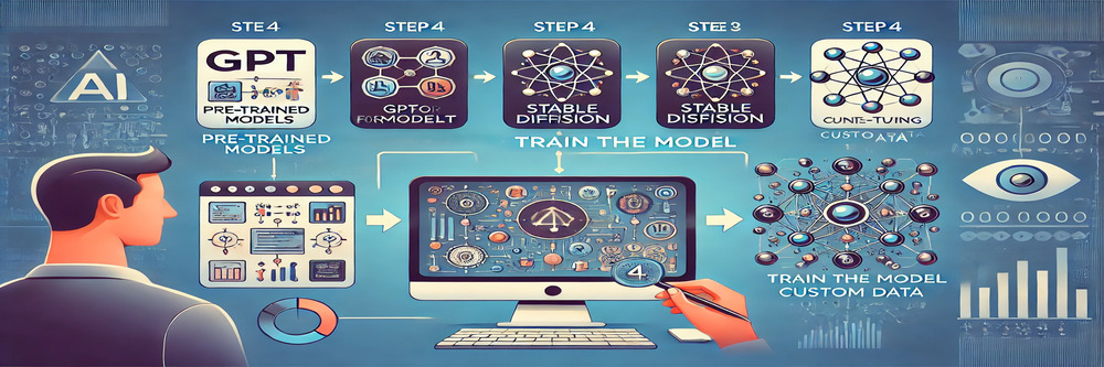 training a model with pre-training and fine-tuning.