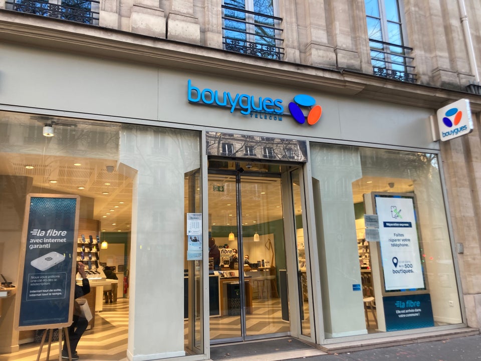 Bouygues Telecom storefront in France, Europe