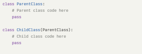 Basic Syntax of Inheritance Example