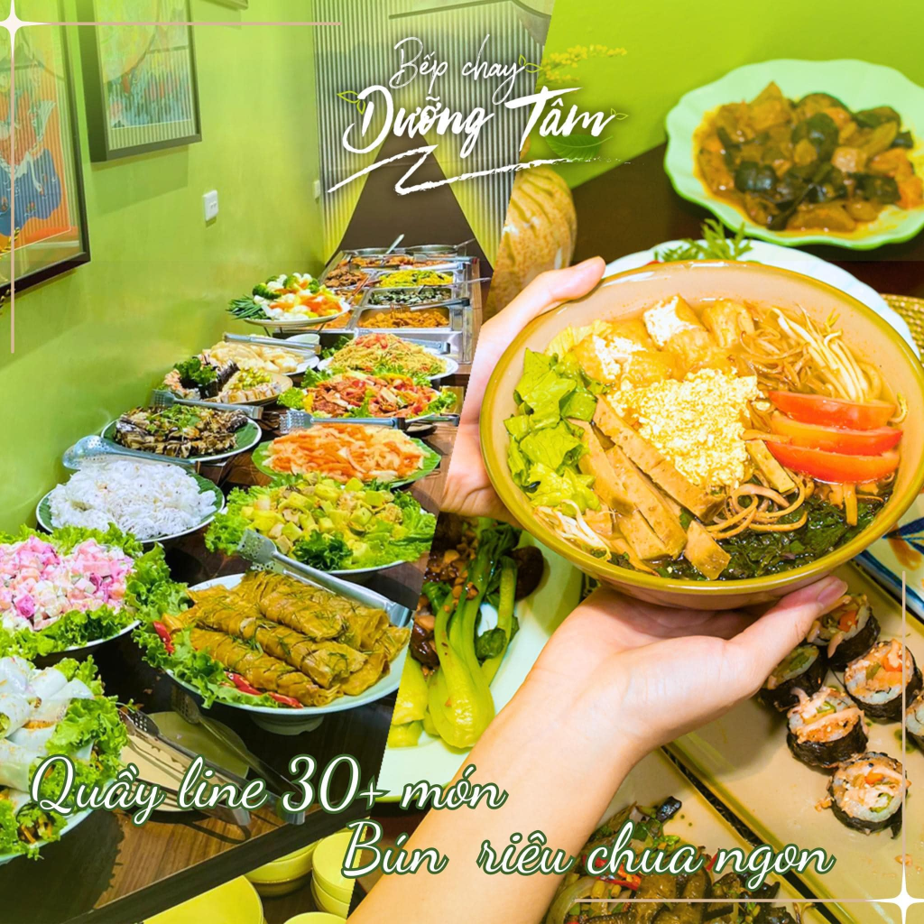 quầy line bếp chay dưỡng tâm - cashplus