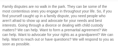 A conversion-oriented business description.