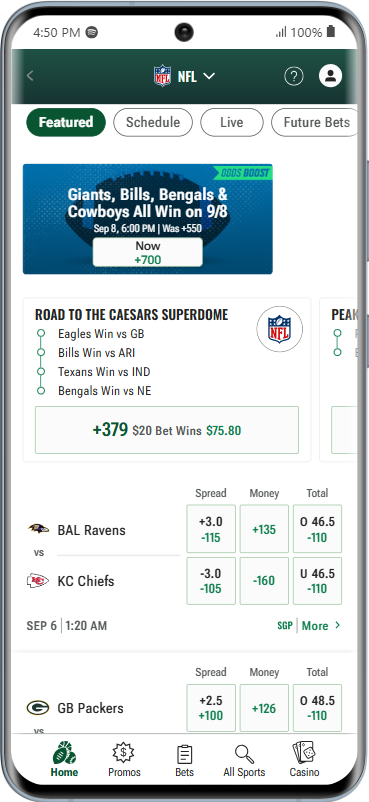 Caesars Sportsbook mobile 