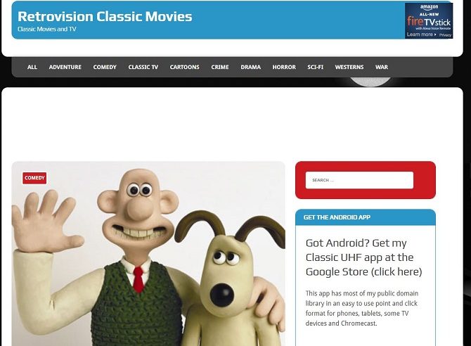 Retrovision Classic Movies and TV streaming online