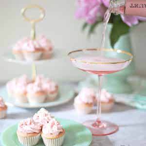 Rose Champagne Mini Cupcakes