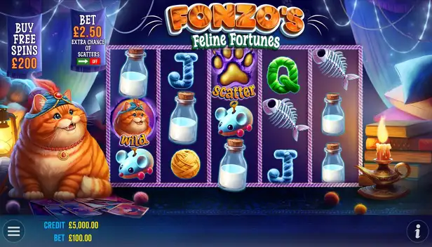 Fonzo's Feline Fortunes game play