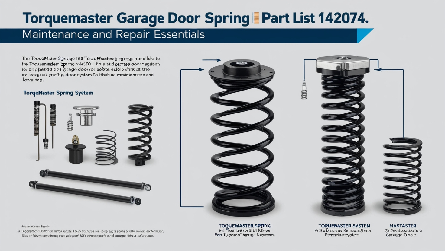 Torquemaster Garage Door Spring Part List 142074