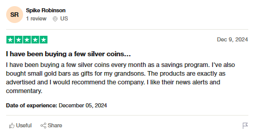 review 1 of Money Metals Exchange