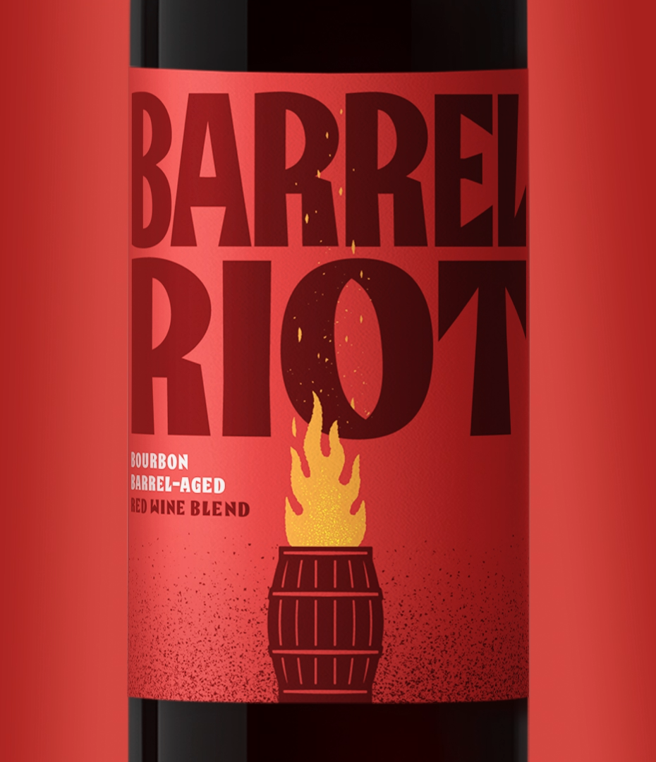 Image from the Barrel Riot: Crafting a Wine Branding and Visual Identity article on Abduzeedo