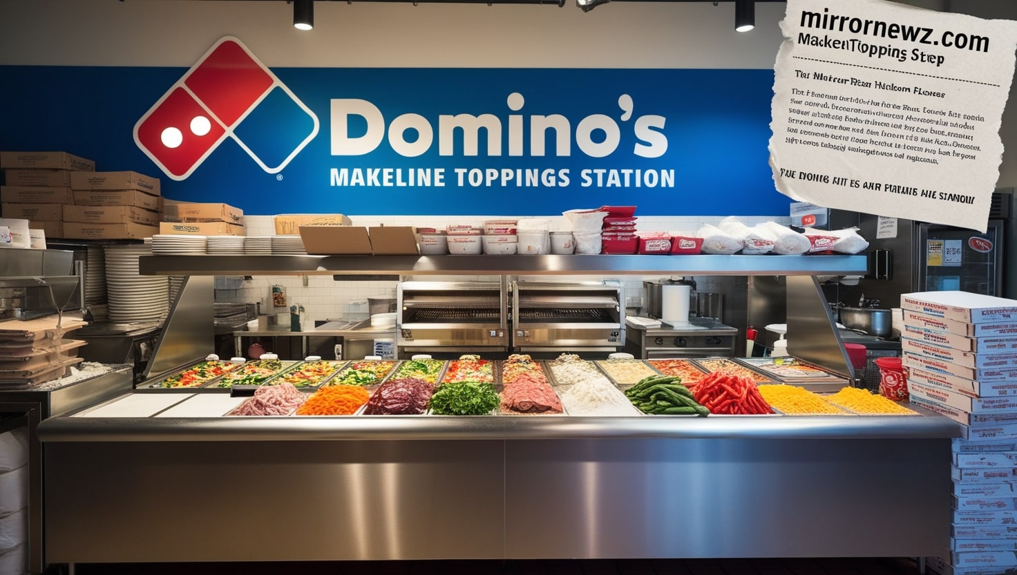 Domino's Pizza Makeline Toppings Setup PDF