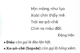 BÀI 3: TRÁI CHÍNKHỞI ĐỘNGCâu hỏi: Đố bạn về các loại trái cây:  Quả gì có năm múi, vị chua?  Quả gì ruột đỏ, hạt đen?Giải nhanh: quả khế.quả gấc.KHÁM PHÁ VÀ LUYỆN TẬP