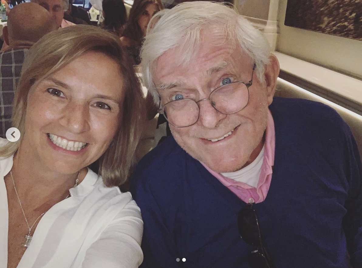 A candid photo of Connor's mom, Reed, with Phil Donahue, dated August 12, 2019 | Source: Instagram/marlothomas