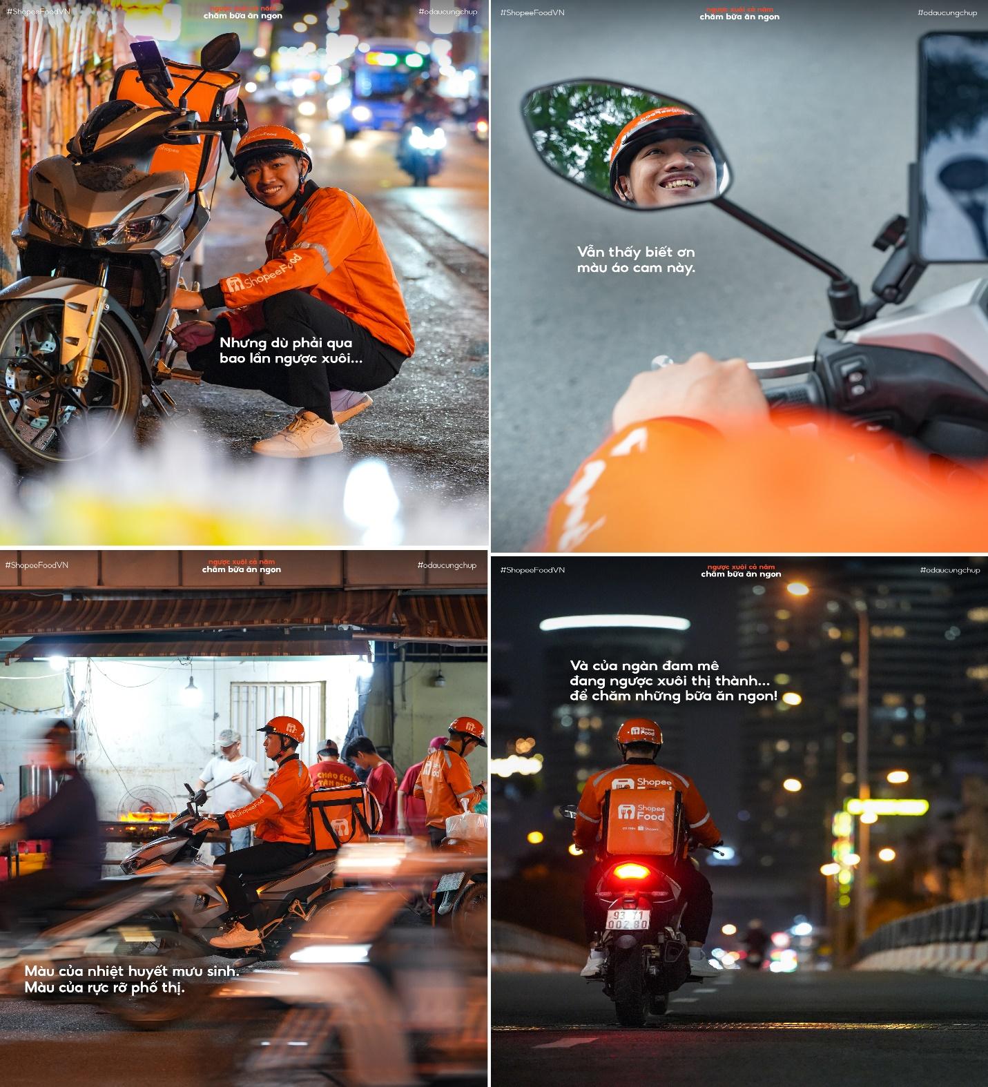 A collage of a person on a motorcycleDescription automatically generated