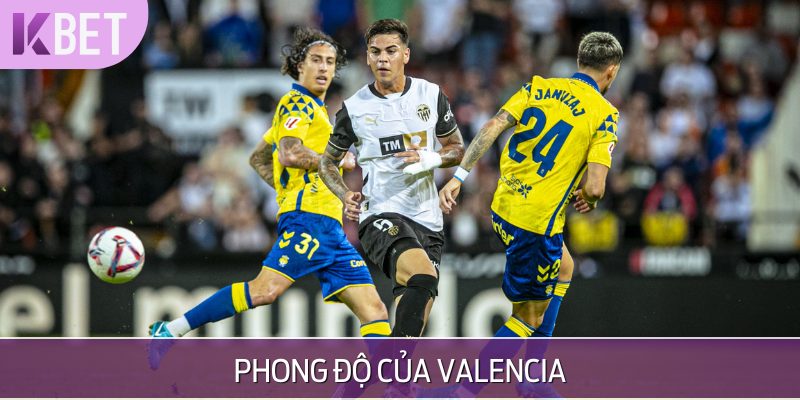 Phong độ thi đấu gần đây của Valencia trước khi đối đầu với Las Palmas