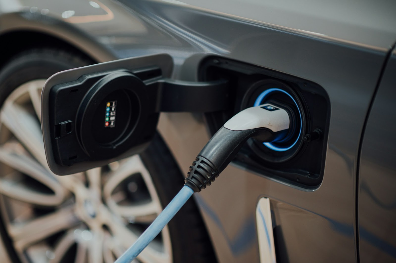 corriente de carga de coches eléctricos