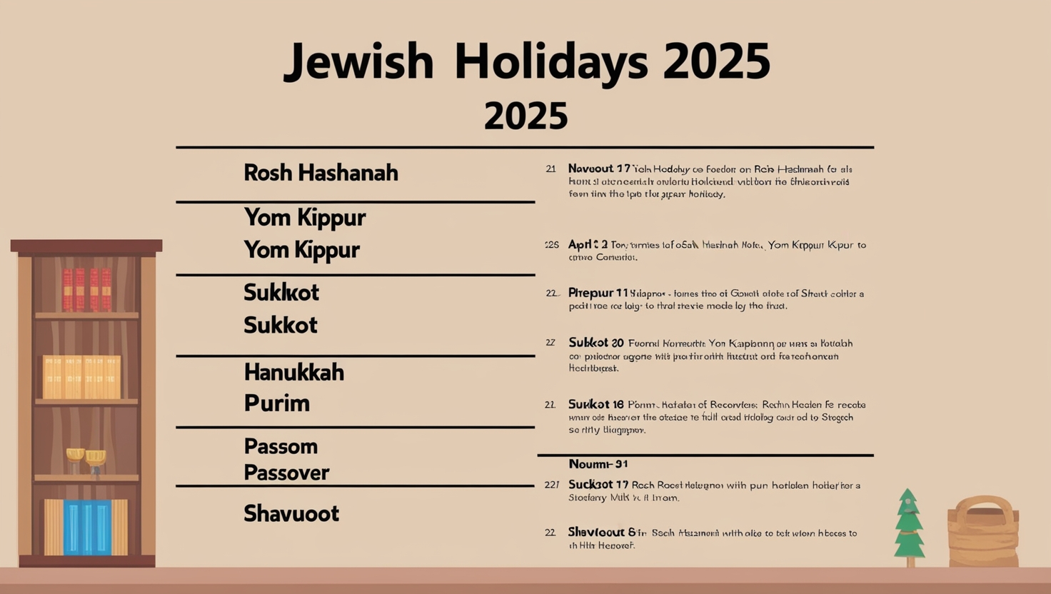 Jewish holidays 2025