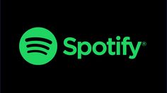 This contain spotify logo is shown in green on a black background, with an image of a