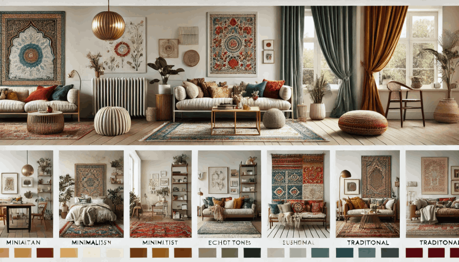 A mood board that shows different decor styles to help readers pick one that matches their personality.