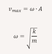 Công thức xác định vận tốc cực đại