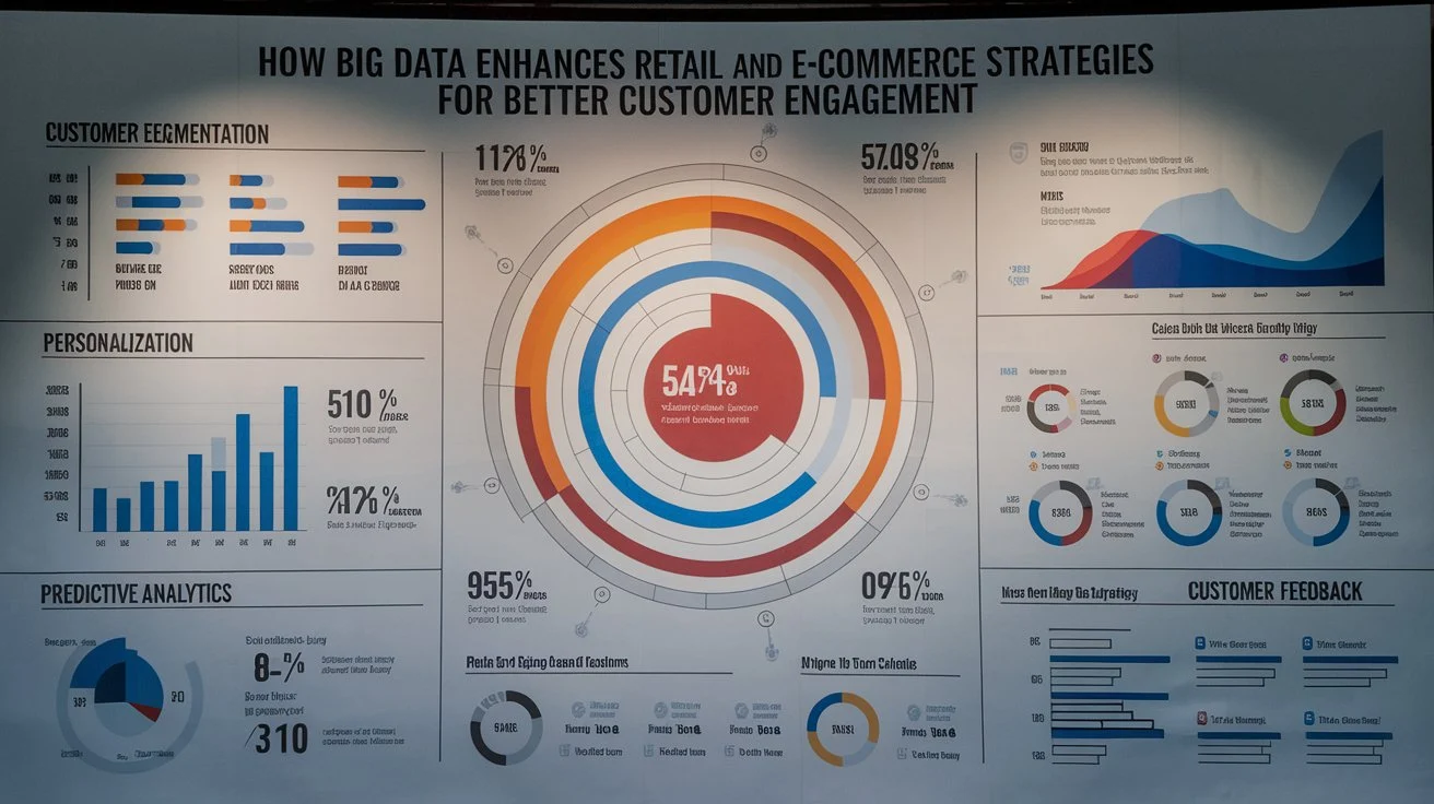 An infographic highlighting how big data enhances retail and e-commerce strategies for better customer engagement.