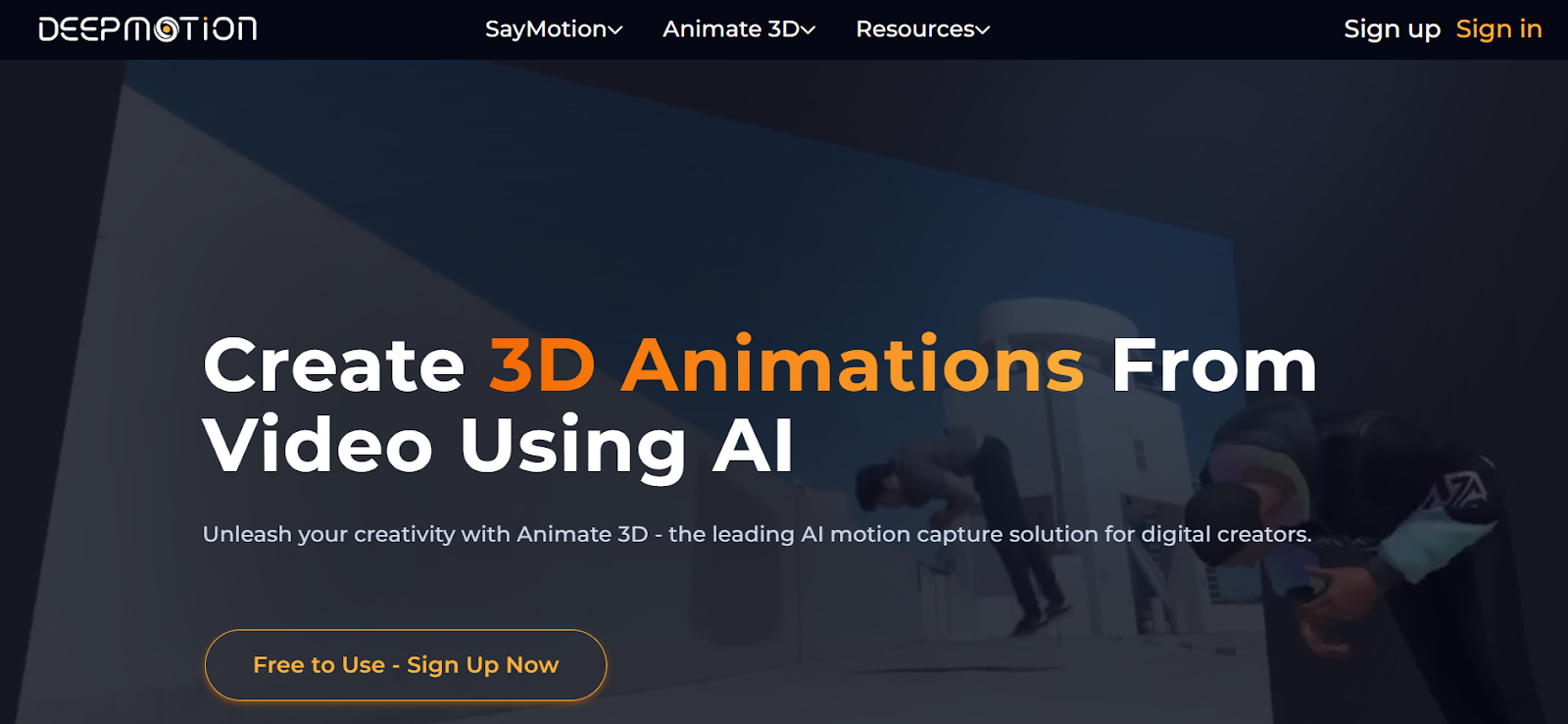 DeepMotion animation tool