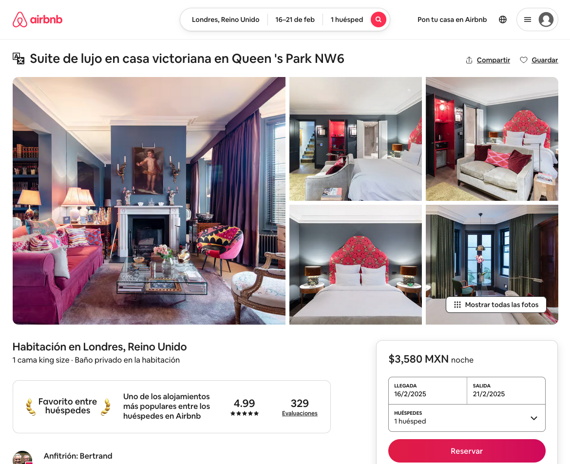 Fuente: Captura de pantalla de https://www.airbnb.mx (2025)