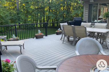 trunorth vs trex composite decking an honest review outdoor dining tables with planter boxes and railing custom built michigan
