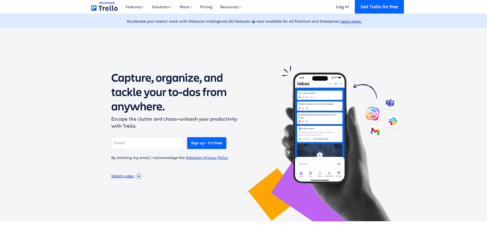 Trello for work management