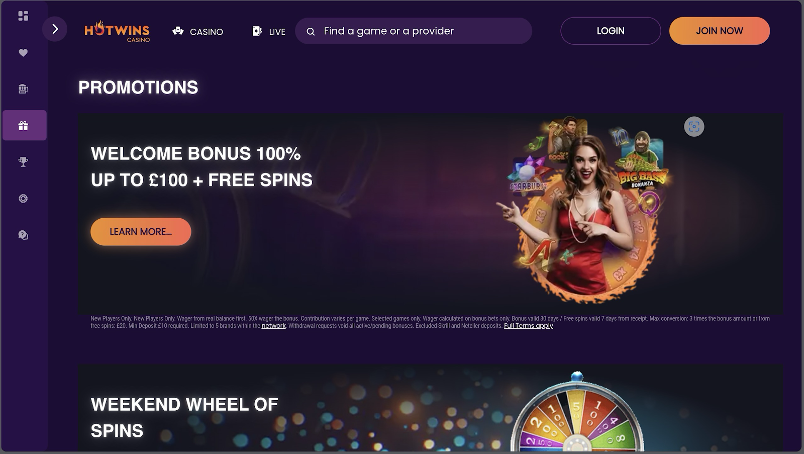 A screenshot of a casino game  Description automatically generated