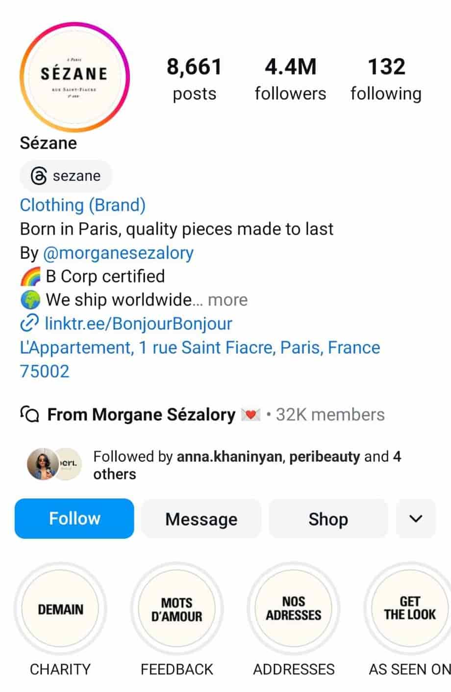 The Top Online Clothing Boutiques from Instagram - Sezane