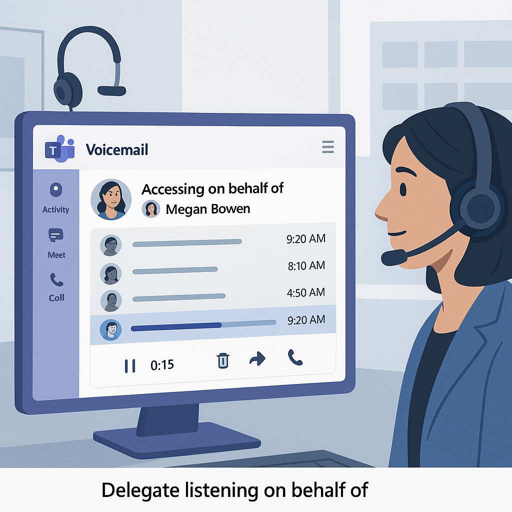 Shared voicemail in Microsoft Teams