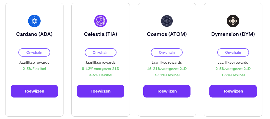 Kraken, Nederland crypto staking platform