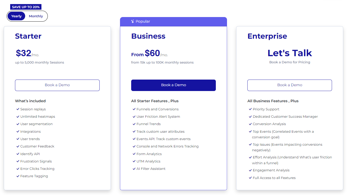 FullSession Pricing