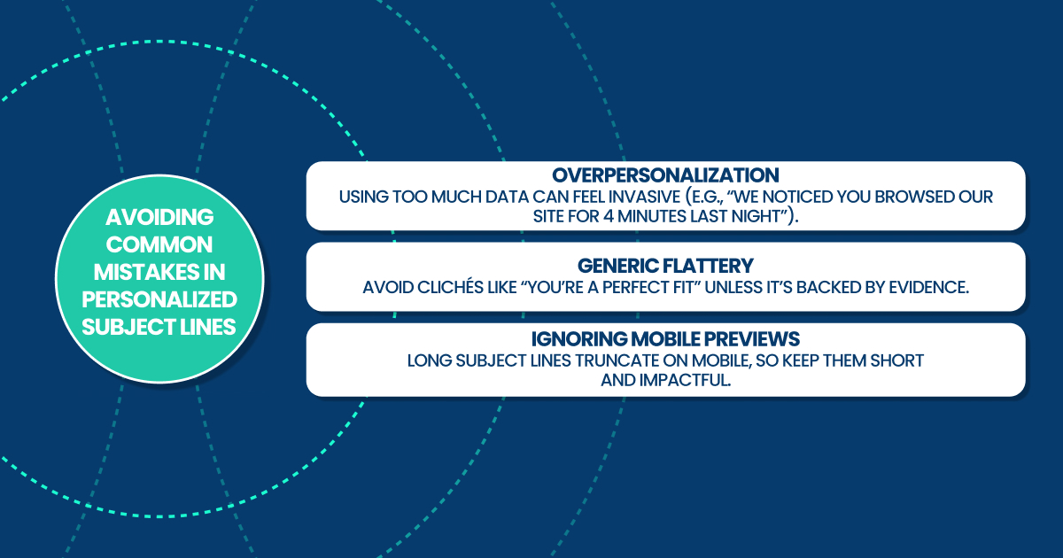 avoiding common mistakes in personalized subject lines