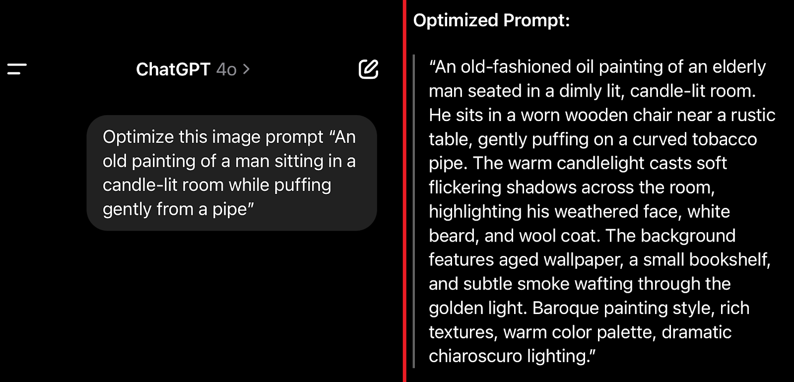 Example ChatGPT revised image prompt. 