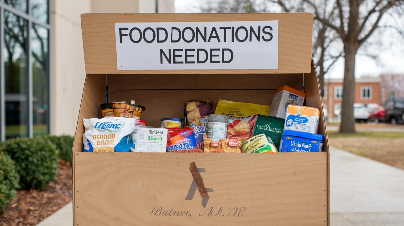 where is somewhere in butner nc you can donate food