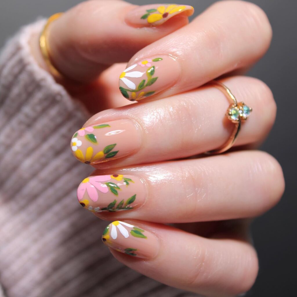 Assortment of Easter nail designs showcasing spring nails with pastel colors, including cute Easter nails and acrylic Easter nails designs