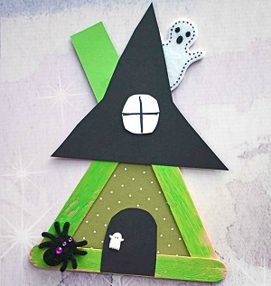 Popsicle Stick Witch House