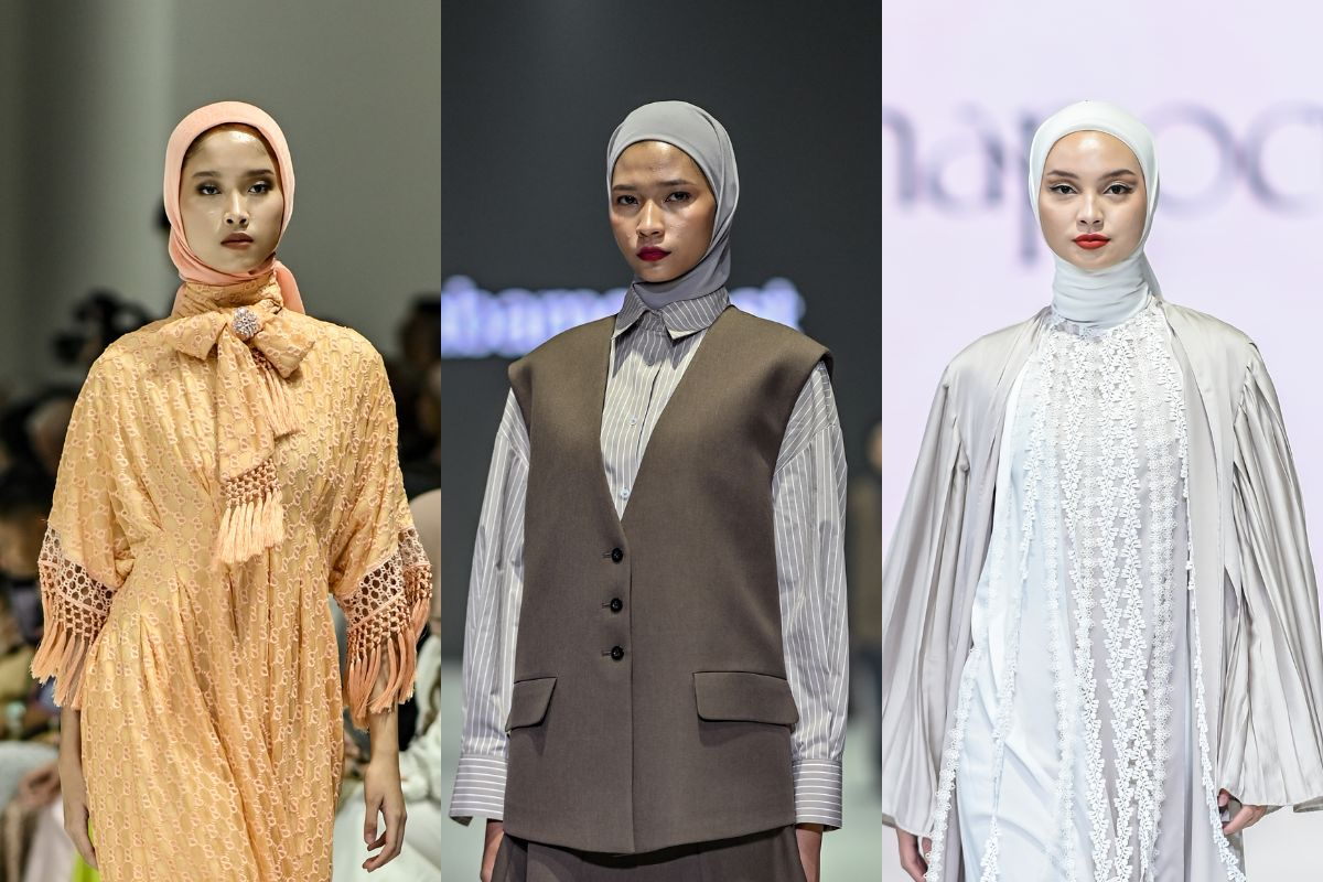 cara memakai jilbab gaya modern