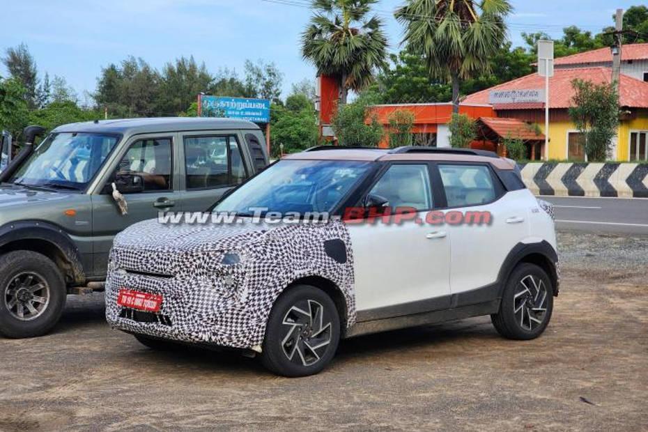 Mahindra XUV 3XO EV spied