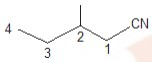 In this structure, the longest chain of carbon contains four carbon atoms.