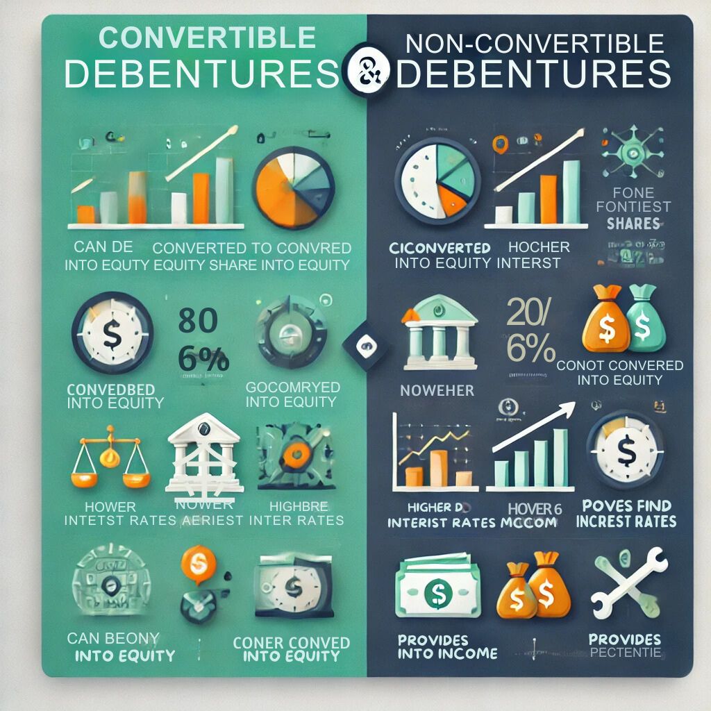 difference between convertible and non convertible debentures