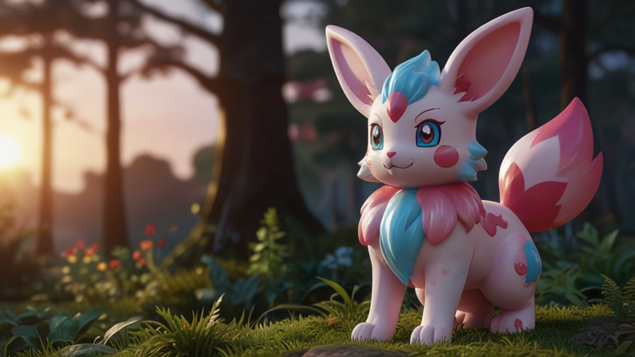 Miette's Shiny Sylveon and Shiny Sylveon Pokemon Sword