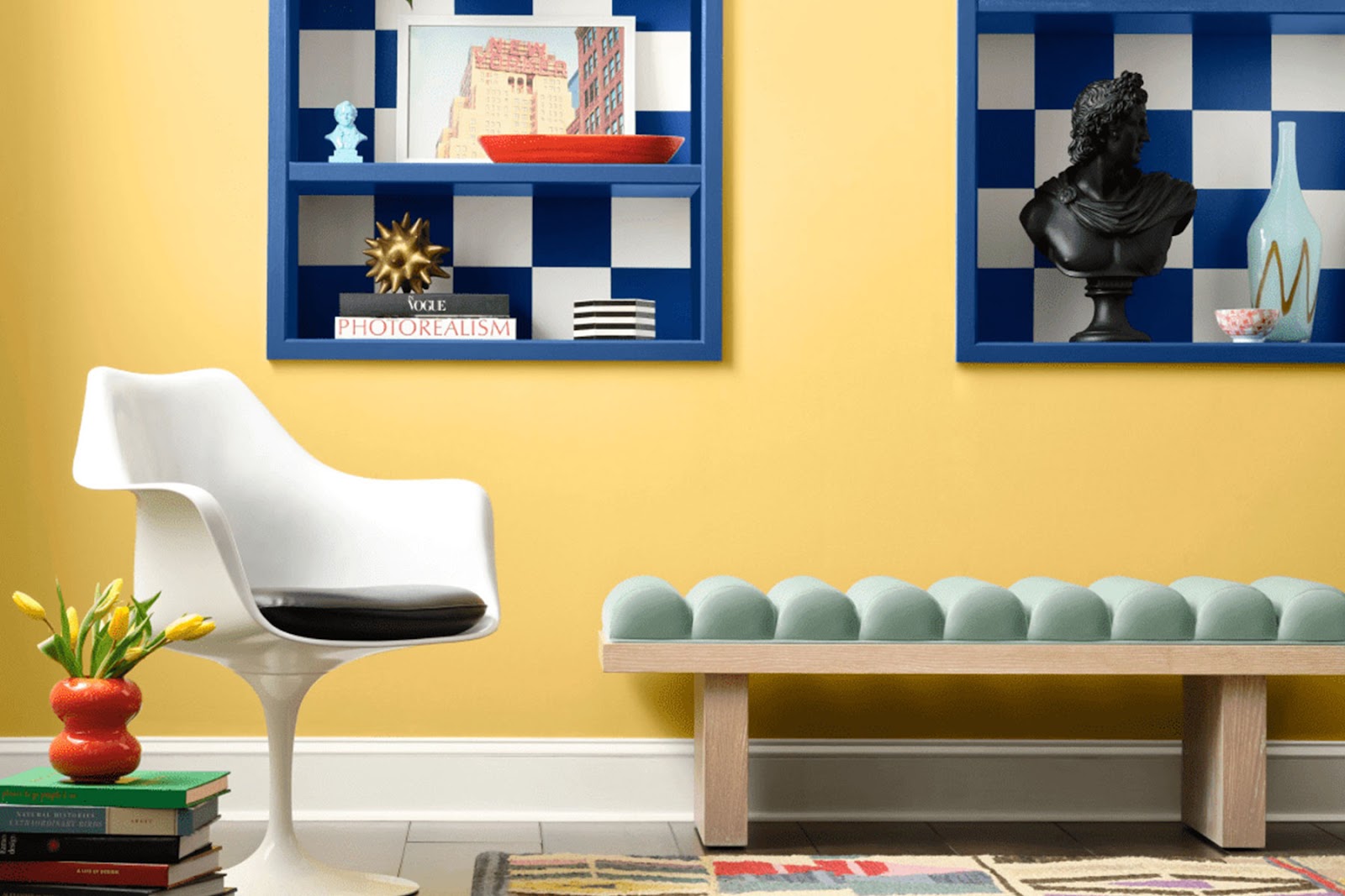 WOW 1 Day Painting -Paint trends 2025 - Yellow Accent Wall