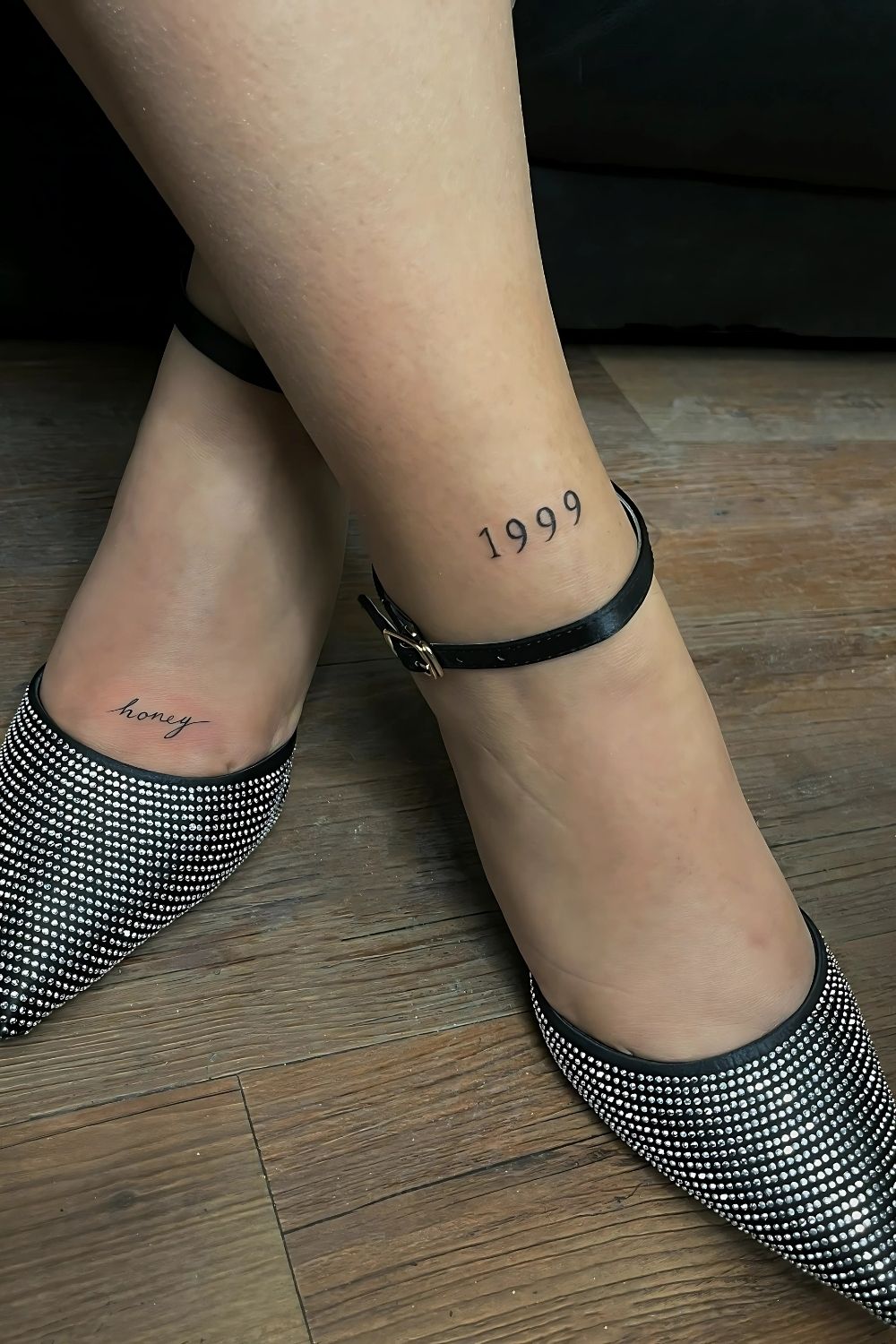 Year of Birth Foot Tattoo