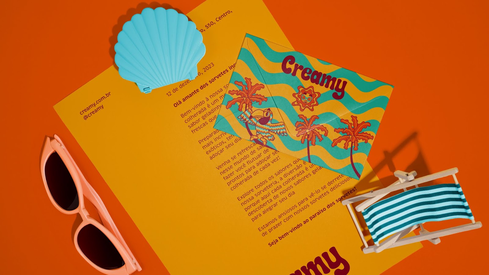 Image from the Creamy: Branding and Visual Identity Rooted in Rio's Vibrant Culture article on Abduzeedo