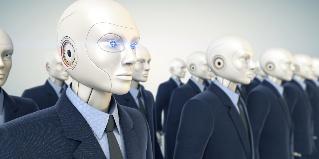 A group of robots in suits

AI-generated content may be incorrect.
