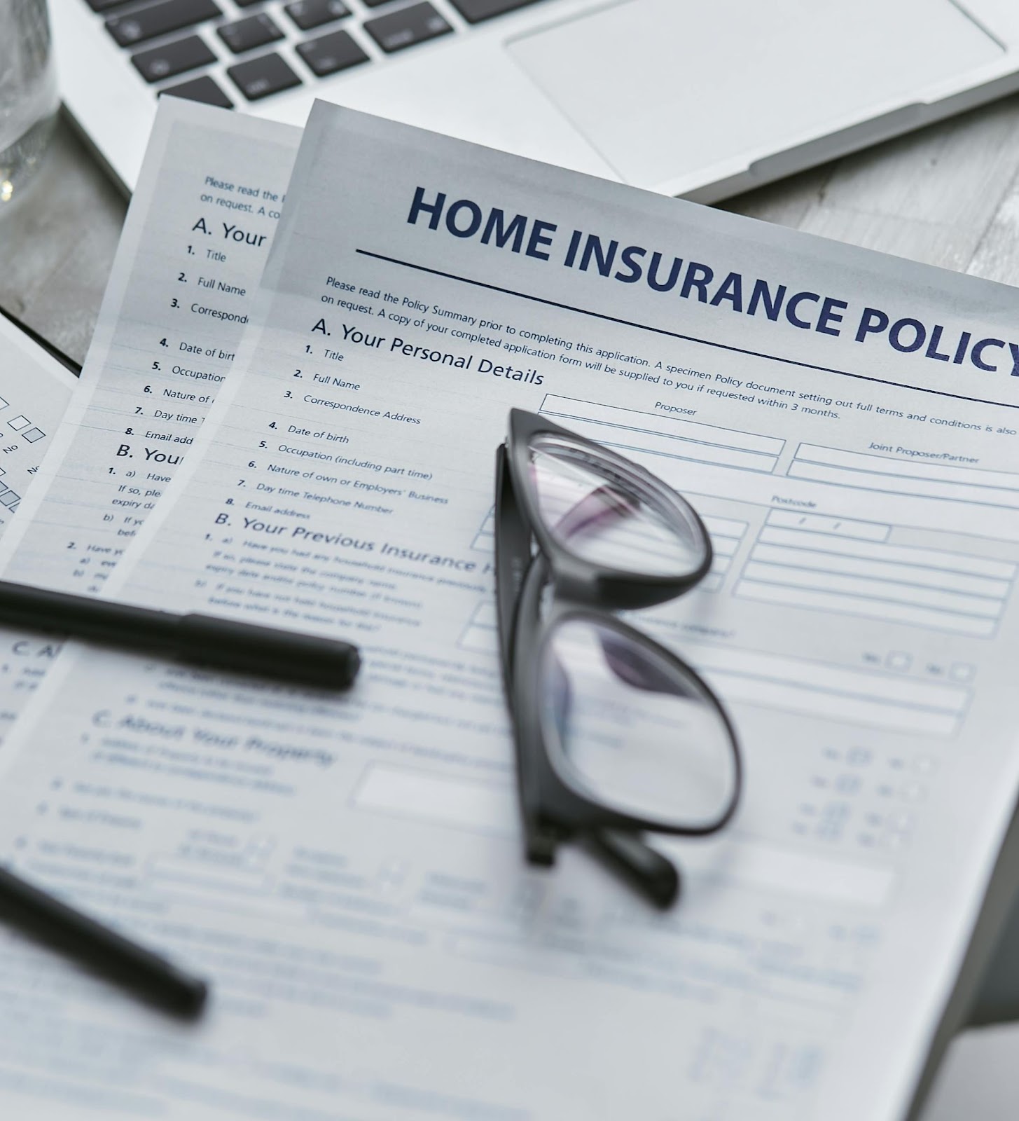 Home insurance covering damage