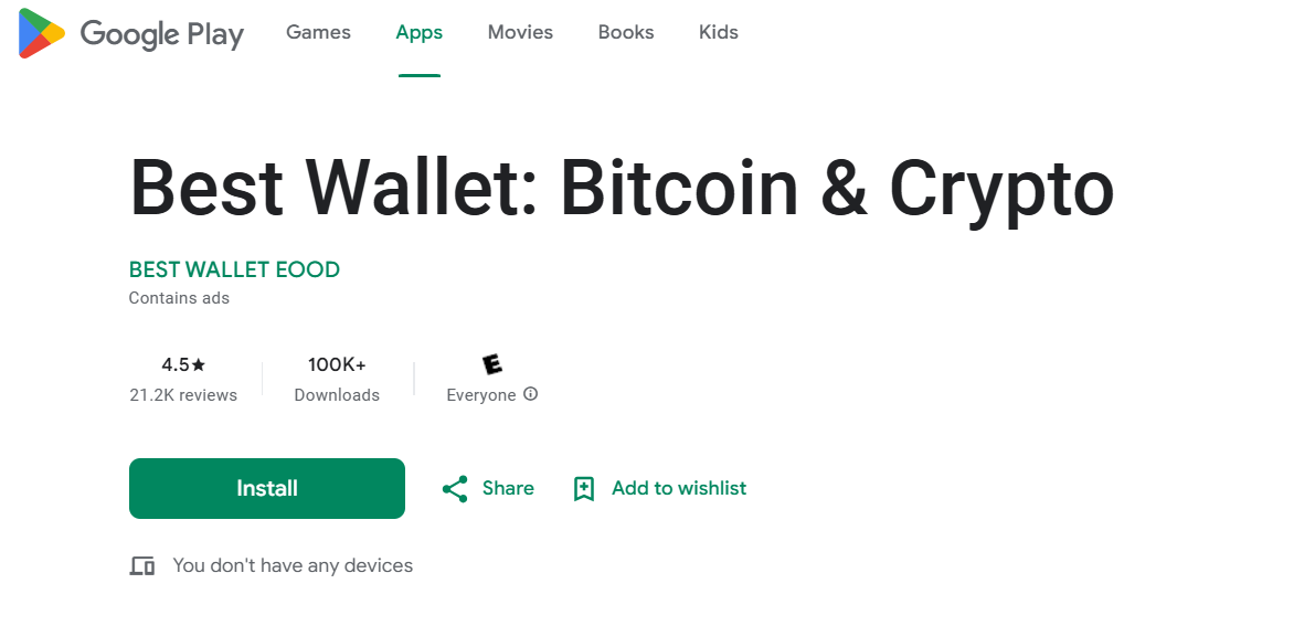 Best Wallet in de Play Store