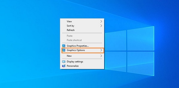  Chọn Graphics Option